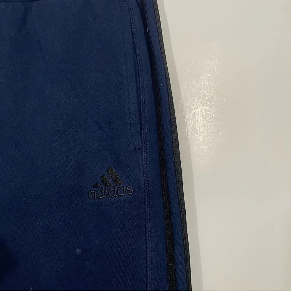 Adidas Blue Straight Leg Athletic Sweatpants